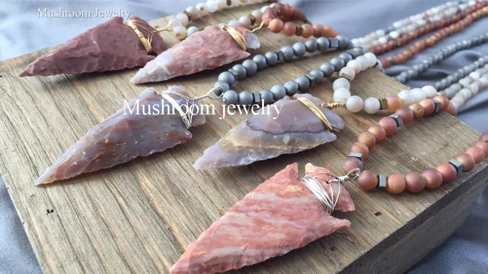Druzy Agate Necklace Fashion Stone Long Knotted Arrow Drop Pendant Necklace Women Lariat Necklaces
Druzy Agate Necklace Fashion Stone Long Knotted Arrow Drop Pendant Necklace Women Lariat Necklaces