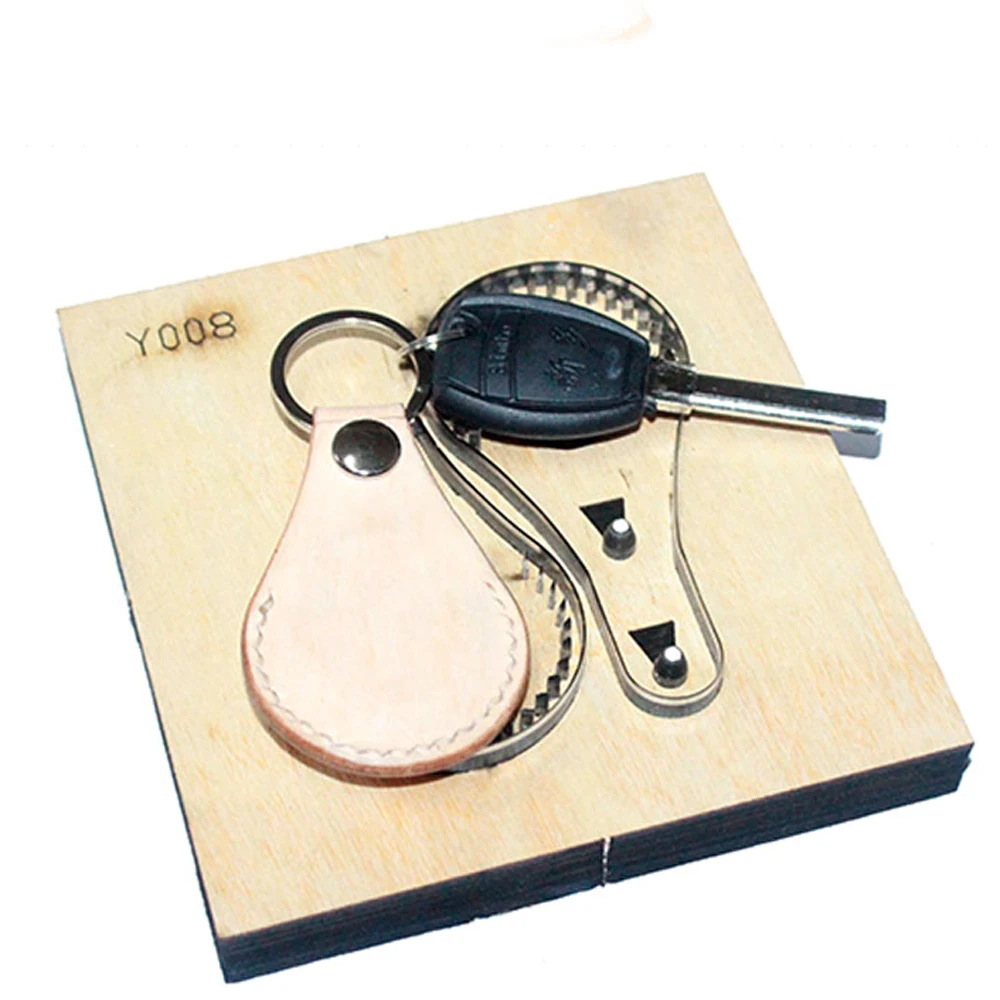 DIY leather craft key ring decoration with coin snap button bag die cutting knife mould hand machine punch tool template
DIY leather craft key ring decoration with coin snap button bag die cutting knife mould hand machine punch tool template
