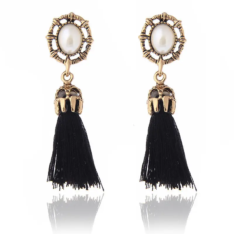 Vintage Pendiente Classical Woman Pearl Earring Boho Style Long Tassel Earrings Jewelry Antique Gold Dangle Earrings Gifts e0232
Vintage Pendiente Classical Woman Pearl Earring Boho Style Long Tassel Earrings Jewelry Antique Gold Dangle Earrings Gifts e0232