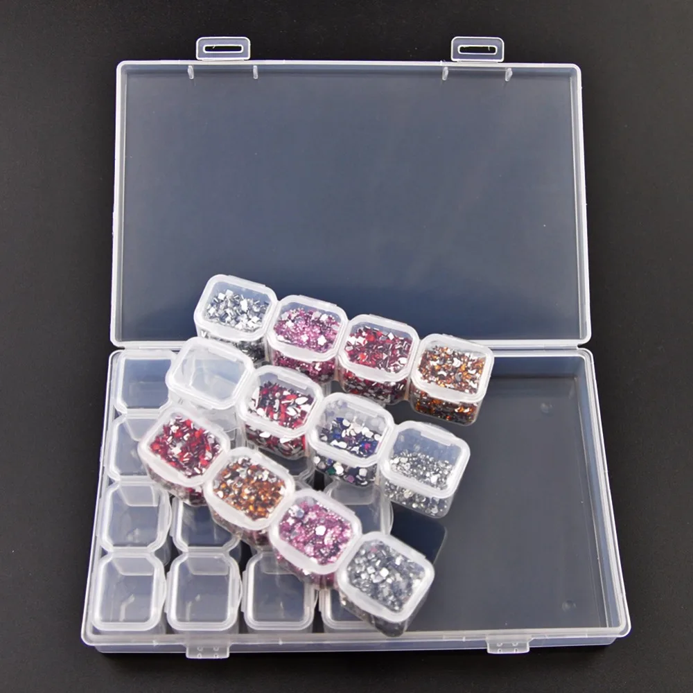 28 Slots Cross Stitch/Diamond Painting Tools Plastic Storage Box For Jewelry Rhinestone Diamond Embroidery Craft Storage Tools
28 Slots Cross Stitch/Diamond Painting Tools Plastic Storage Box For Jewelry Rhinestone Diamond Embroidery Craft Storage Tools