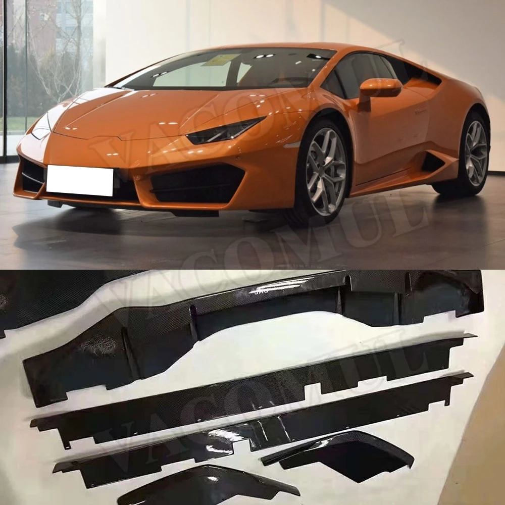 Carbon Fiber Car body kit Front Splitters Side Skirts Rear Diffuser Spoiler Case for Lamborghini Huracan LP610 2014-2016 D style
Carbon Fiber Car body kit Front Splitters Side Skirts Rear Diffuser Spoiler Case for Lamborghini Huracan LP610 2014-2016 D style