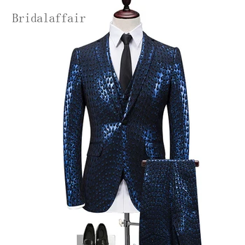 2018 Terno Masculino Tuxedo Gold Blue Tuxedo Slim Fit Jacket+Vest+Pant Men Suit 3Pcs Party Wedding Stage Clothing Shiny Blazer
2018 Terno Masculino Tuxedo Gold Blue Tuxedo Slim Fit Jacket+Vest+Pant Men Suit 3Pcs Party Wedding Stage Clothing Shiny Blazer