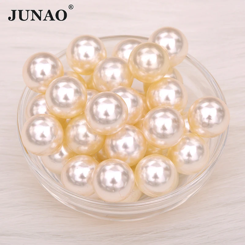 JUNAO 3 4 6 8 10 12 16 18 20 25 30 mm Beige White Pearl Beads No Holes Loose Garment Beads for DIY Clothes Jewelry Making
JUNAO 3 4 6 8 10 12 16 18 20 25 30 mm Beige White Pearl Beads No Holes Loose Garment Beads for DIY Clothes Jewelry Making