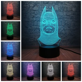 Cartoon Batman figuire Masked 3D Multicolor Optical Illusion Led Night Light Touch USB Dry Battery Creative Boy Holiday Gift
Cartoon Batman figuire Masked 3D Multicolor Optical Illusion Led Night Light Touch USB Dry Battery Creative Boy Holiday Gift