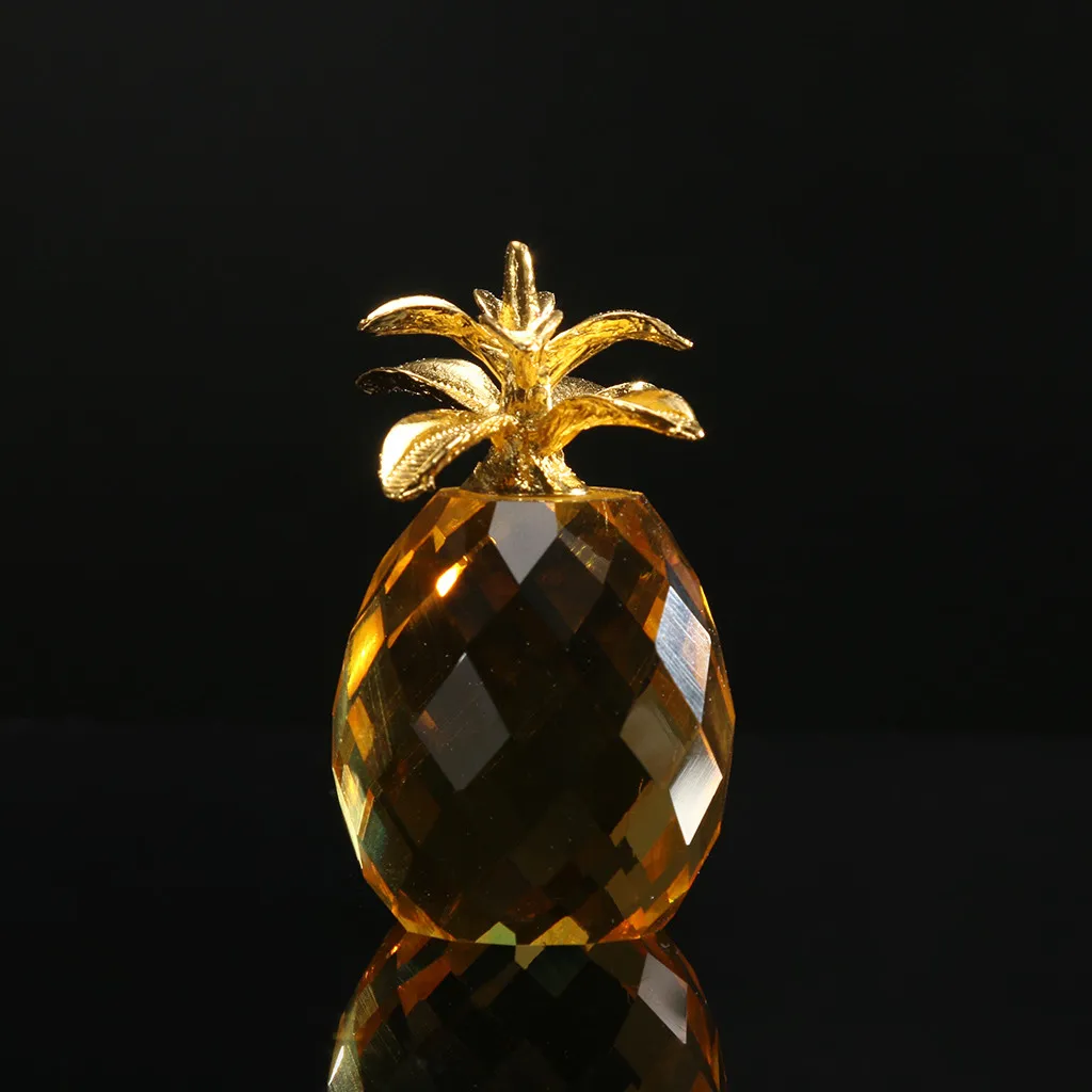 1 Piece Crystal Golden Pineapple Yellow Glass Figure Paperweight Ornament Feng Shui Decor Collection Large height 70mm JUNE26
1 Piece Crystal Golden Pineapple Yellow Glass Figure Paperweight Ornament Feng Shui Decor Collection Large height 70mm JUNE26