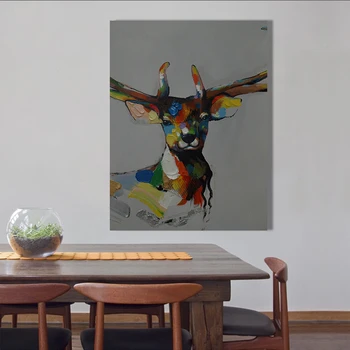 Cartoon ELK Oil Paintings Hand Painted On Canvas Wall Art Decorative Picture For Home Living Room Decor Frameless
Cartoon ELK Oil Paintings Hand Painted On Canvas Wall Art Decorative Picture For Home Living Room Decor Frameless