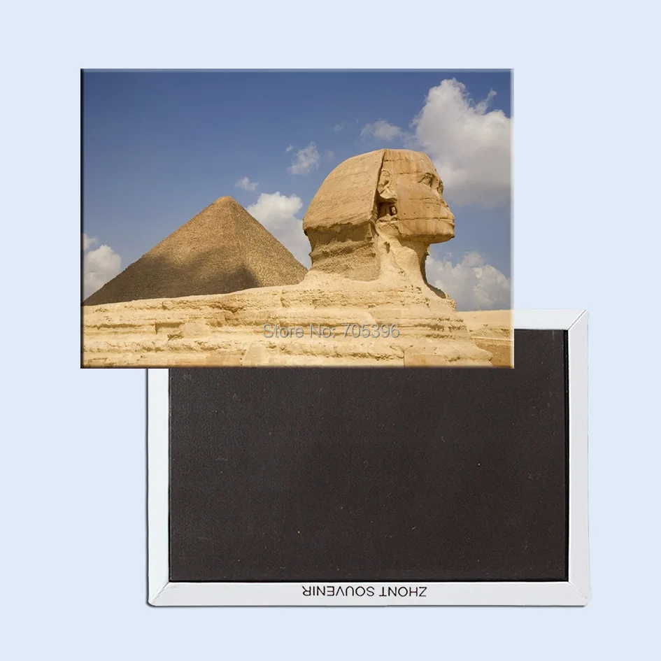 

10K Landmarks Magnets ,The Great Sphinx of Egypt Rectangle Metal Fridge Magnet 5514 Tourism Souvenir