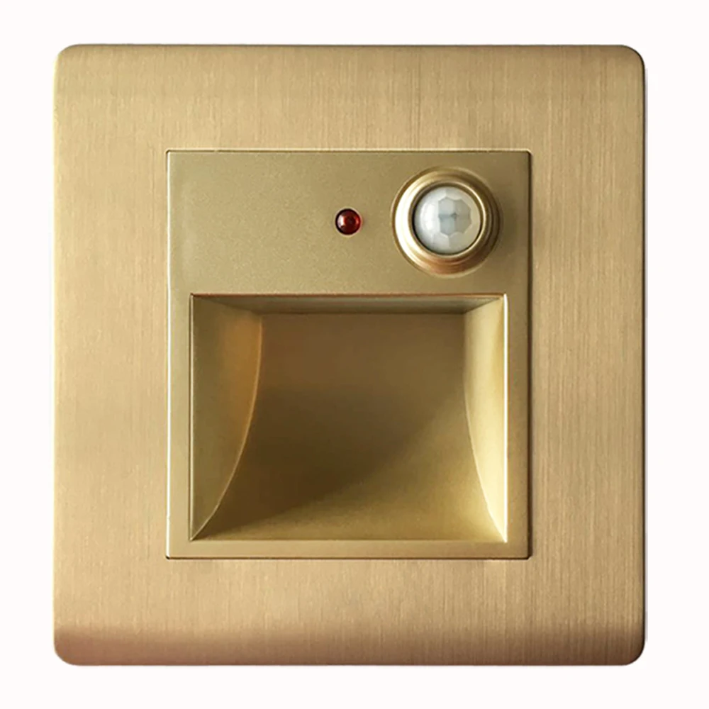 Luxurious LED Nightlight aluminum+Brush Finish Champagne gold PIR motion Detector+Light Sensor stair Kitchen step lamp footlight
Luxurious LED Nightlight aluminum+Brush Finish Champagne gold PIR motion Detector+Light Sensor stair Kitchen step lamp footlight