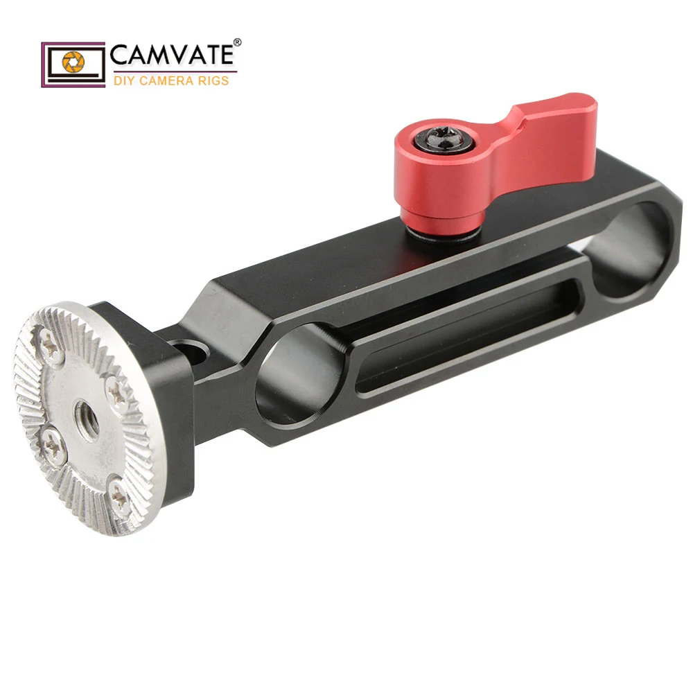 CAMVATE 15mm QR Rod Clamp Railblock with Rosette Mount for Handle Shoulder Rig (Red Thumbscrew) C1601
CAMVATE 15mm QR Rod Clamp Railblock with Rosette Mount for Handle Shoulder Rig (Red Thumbscrew) C1601