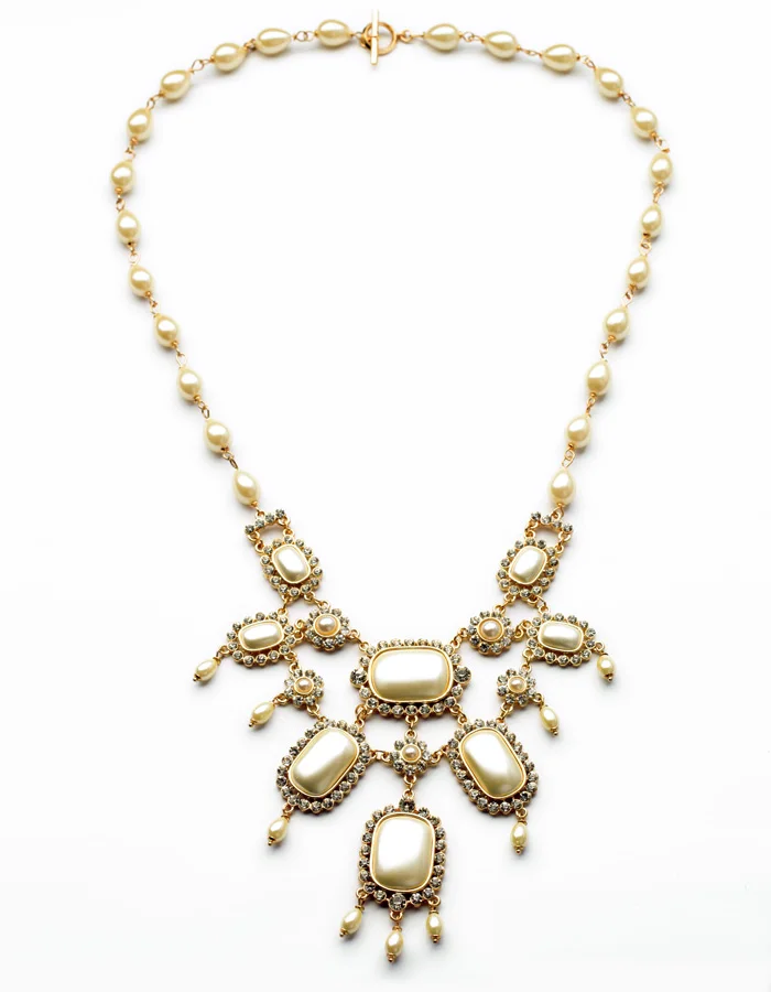 Imitation Pearl Beads Chain Crystal Flower Geometric Necklace Elegant Women Fashion Wedding Necklace Jewelry
Imitation Pearl Beads Chain Crystal Flower Geometric Necklace Elegant Women Fashion Wedding Necklace Jewelry