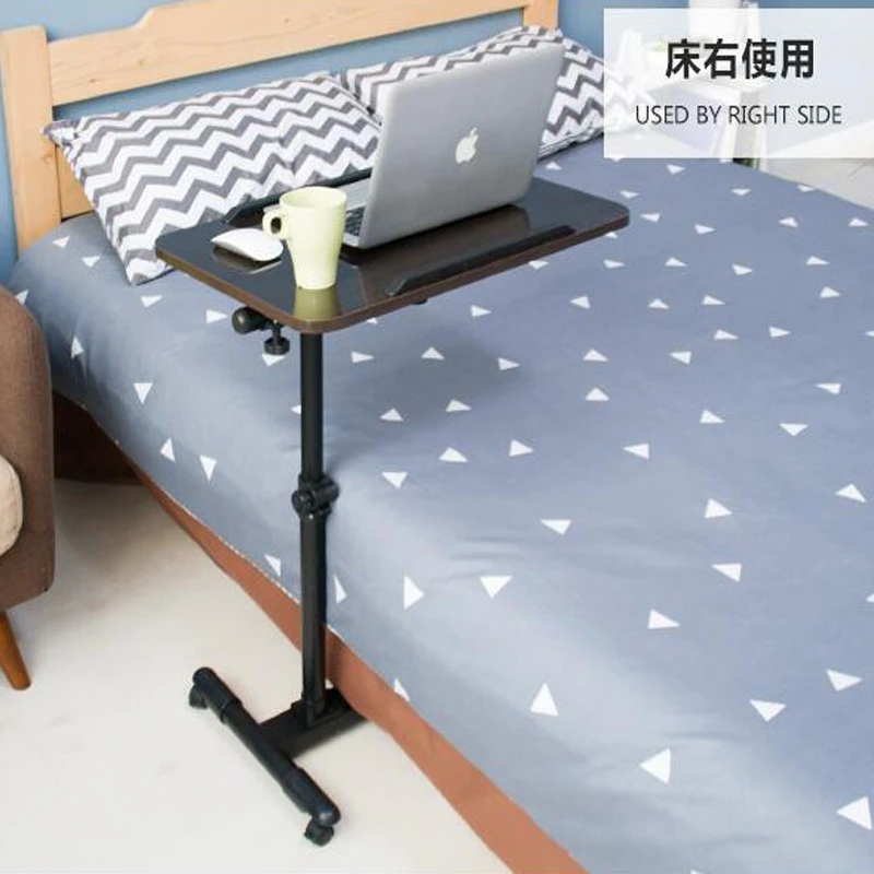 Image 360 Degree Rotate Mobile Laptop Table Multipurpose Movable Bedside Table Anti Slip Height Adjustable Notebook Desk Free Shipping