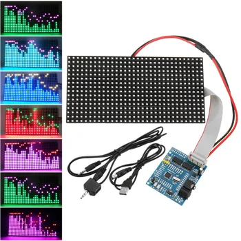 16*32 Colorful Music Spectrum STM32 LED Lights Frequency Display Assembled Dot Matrix Board
16*32 Colorful Music Spectrum STM32 LED Lights Frequency Display Assembled Dot Matrix Board