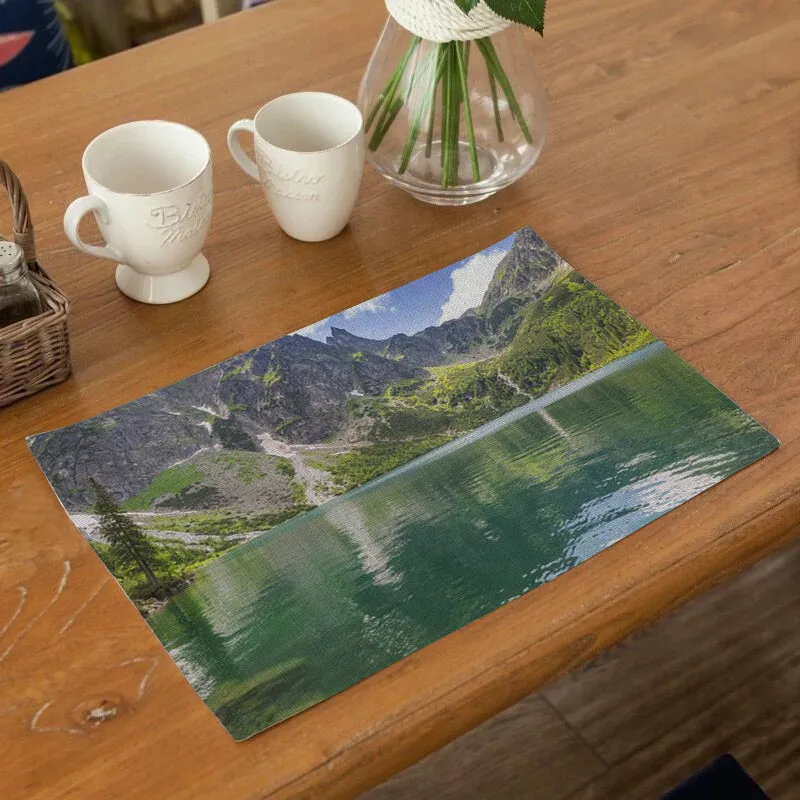 Placemats for Kitchen TableSolid Place Mats for Dining Table Polyester Kitchen Accessories Non-slip Mats Decorative
Placemats for Kitchen TableSolid Place Mats for Dining Table Polyester Kitchen Accessories Non-slip Mats Decorative