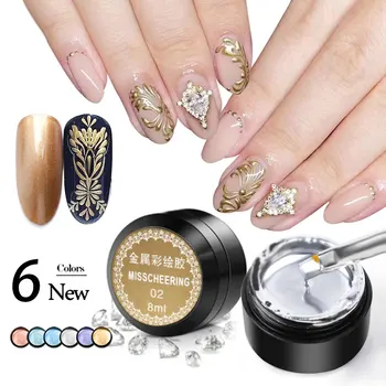 8ML Pulling Wire Painting Gel Nail Polish Metallic 3D Emboss Nail Art Line Silk Point Line Spider Gel Varnish Mirror Drawing Gel
8ML Pulling Wire Painting Gel Nail Polish Metallic 3D Emboss Nail Art Line Silk Point Line Spider Gel Varnish Mirror Drawing Gel