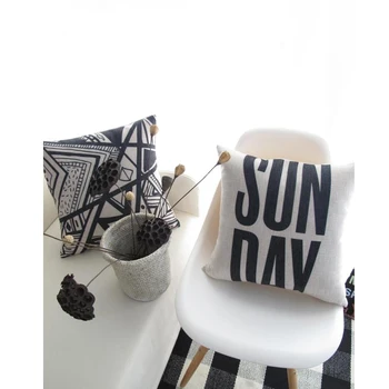 Linen Cushion Cover Nordic Geometry Black white classic Pattern 1425 Pillow Case Home Decorative Sofa Chair Waist Pillow cover
Linen Cushion Cover Nordic Geometry Black white classic Pattern 1425 Pillow Case Home Decorative Sofa Chair Waist Pillow cover