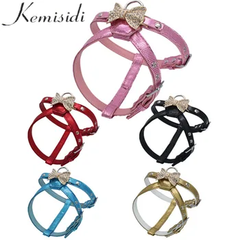 KEMISIDI Pet Harness Bling Rhinestone PU Leather Puppy Dog Collars Safety Control Walk Extra Chest 40-47cm Chien Collier Strass
KEMISIDI Pet Harness Bling Rhinestone PU Leather Puppy Dog Collars Safety Control Walk Extra Chest 40-47cm Chien Collier Strass