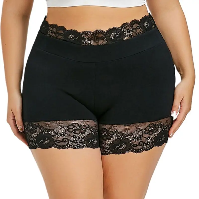 Women Plus Size High Waist Boxer Shorts Seamless Scalloped Floral Lace Splicing Safety Pants Solid Color Elastic Underpant L-6XL
Women Plus Size High Waist Boxer Shorts Seamless Scalloped Floral Lace Splicing Safety Pants Solid Color Elastic Underpant L-6XL