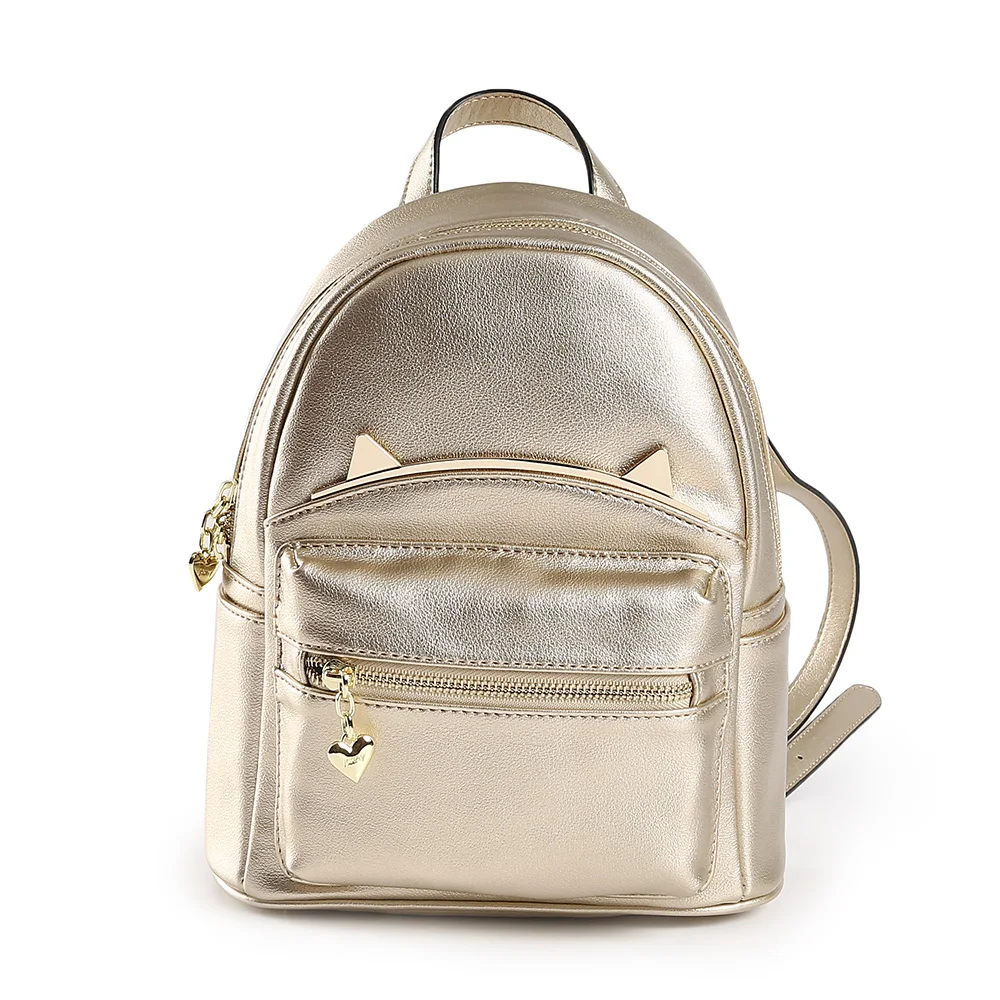 JOSINY Women's PU Leather Backpack w/ Cat Ear Design