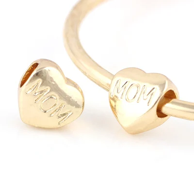 10 Pcs a Lot Gold-Color Alloy Beads Heart Shape With MOM Letter DIY Big Hole Metal Charm Beads Fit For Pandora Charms Bracelets
10 Pcs a Lot Gold-Color Alloy Beads Heart Shape With MOM Letter DIY Big Hole Metal Charm Beads Fit For Pandora Charms Bracelets