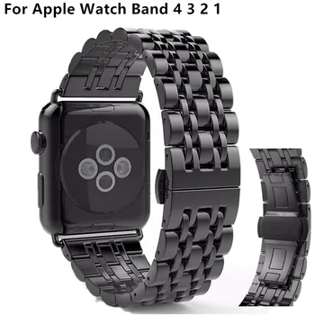 Stainless Steel Strap For Apple Watch band 4 40mm 44mm Butterfly Buckle Beads Bracelet For iwacth series 3 2 1 38mm 42mm bands
Stainless Steel Strap For Apple Watch band 4 40mm 44mm Butterfly Buckle Beads Bracelet For iwacth series 3 2 1 38mm 42mm bands