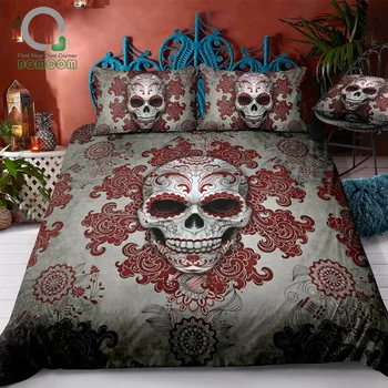 BOMCOM 3D Digital Printing Duvet Cover S Day of The Dead Sugar Skull Baroque Pattern Background 100% Microfiber R
BOMCOM 3D Digital Printing Duvet Cover S Day of The Dead Sugar Skull Baroque Pattern Background 100% Microfiber R