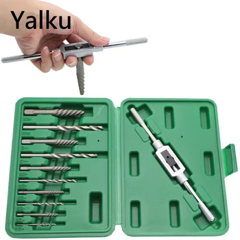 Yalku Screw Extractor Twist Drill Bit Set Damaged Screw Extractor Tap Holder Power Tool Set Kit 11pcs Screw Extractor Drill Bit
Yalku Screw Extractor Twist Drill Bit Set Damaged Screw Extractor Tap Holder Power Tool Set Kit 11pcs Screw Extractor Drill Bit