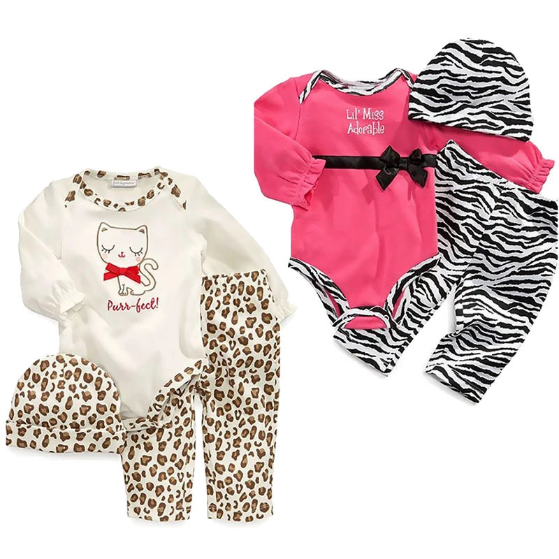 2019 Autumn winter baby girl clothes set long sleeve leopard romper+pants+hat 3/pcs baby suit newborn baby girl clothing set
2019 Autumn winter baby girl clothes set long sleeve leopard romper+pants+hat 3/pcs baby suit newborn baby girl clothing set
