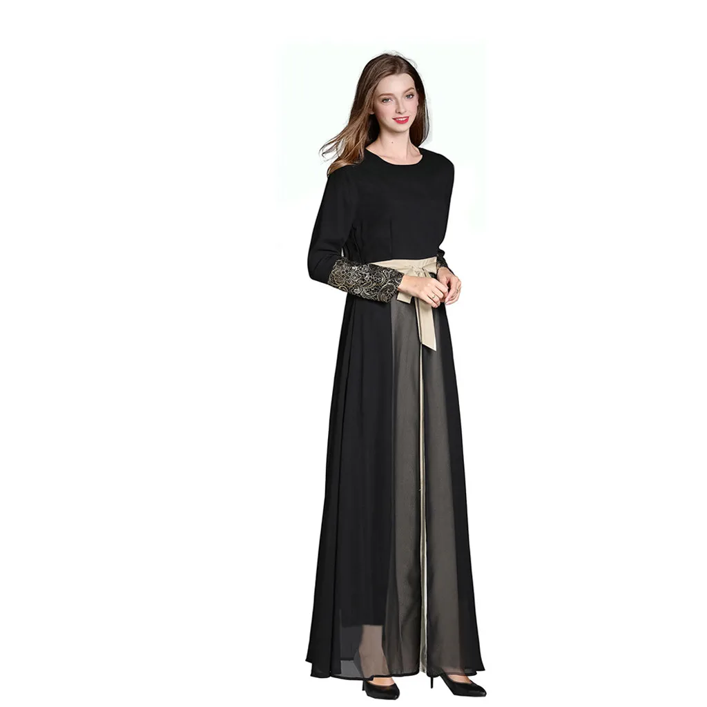 Fashion Plus size islamic clothing Muslim Summer Print Trumpet Sleeve Embroidery Elegant Swing Dress L411A
Fashion Plus size islamic clothing Muslim Summer Print Trumpet Sleeve Embroidery Elegant Swing Dress L411A