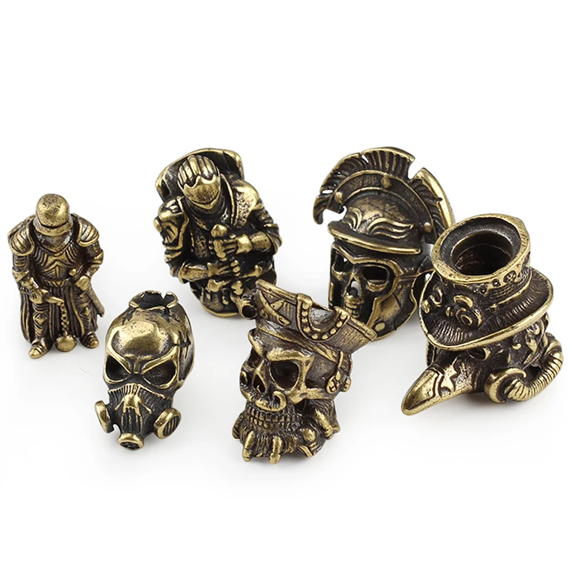 6PCS/LOT Mix Skull Brass Knife Beads Shield Umbrella Rope EDC Lanyard Cupronickel Knights Pirates White Paracord Bead
6PCS/LOT Mix Skull Brass Knife Beads Shield Umbrella Rope EDC Lanyard Cupronickel Knights Pirates White Paracord Bead