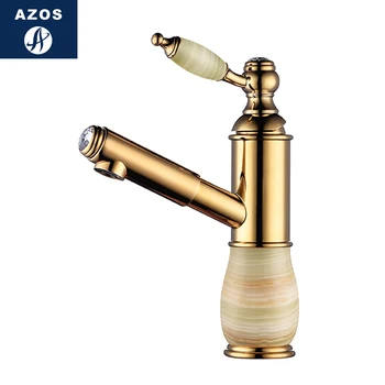 Azos Pull-out Faucet Soft Basin Brass Jade Gold Cold and Hot Switch Bathroom Bathing Shower Room Round MP0800A-1
Azos Pull-out Faucet Soft Basin Brass Jade Gold Cold and Hot Switch Bathroom Bathing Shower Room Round MP0800A-1