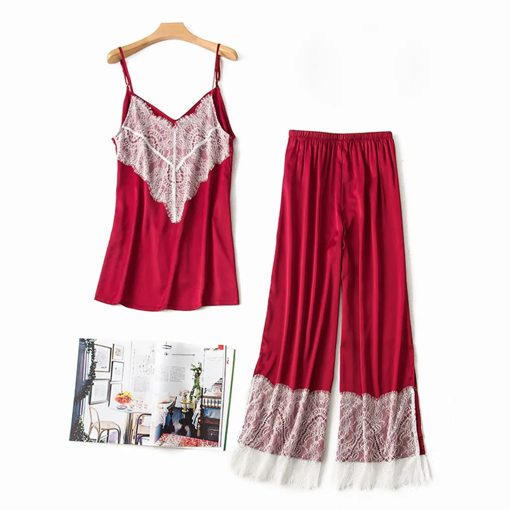 Women Sexy Adult Pajamas Sleepwear Pyjamas Sets Summer Spaghetti Strap Silk Plus Size Casual Lady Home Night Wear Sleep Clothes
Women Sexy Adult Pajamas Sleepwear Pyjamas Sets Summer Spaghetti Strap Silk Plus Size Casual Lady Home Night Wear Sleep Clothes