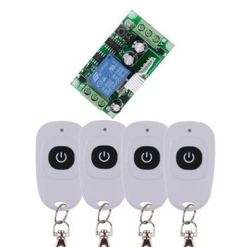 DC 24 V 1CH 10A Relay RF Wireless Remote Control Switch Wireless Light Switch Receiver With One Button WhiteTransmitter
DC 24 V 1CH 10A Relay RF Wireless Remote Control Switch Wireless Light Switch Receiver With One Button WhiteTransmitter