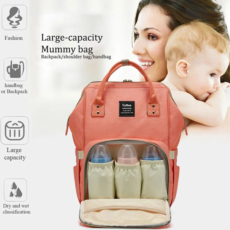 Fashion Mummy Maternity Insulation Bag Large Capacity Nappy Bag Travel Backpack Nursing Bag for Baby Care Women's Fashion Bag
Fashion Mummy Maternity Insulation Bag Large Capacity Nappy Bag Travel Backpack Nursing Bag for Baby Care Women's Fashion Bag