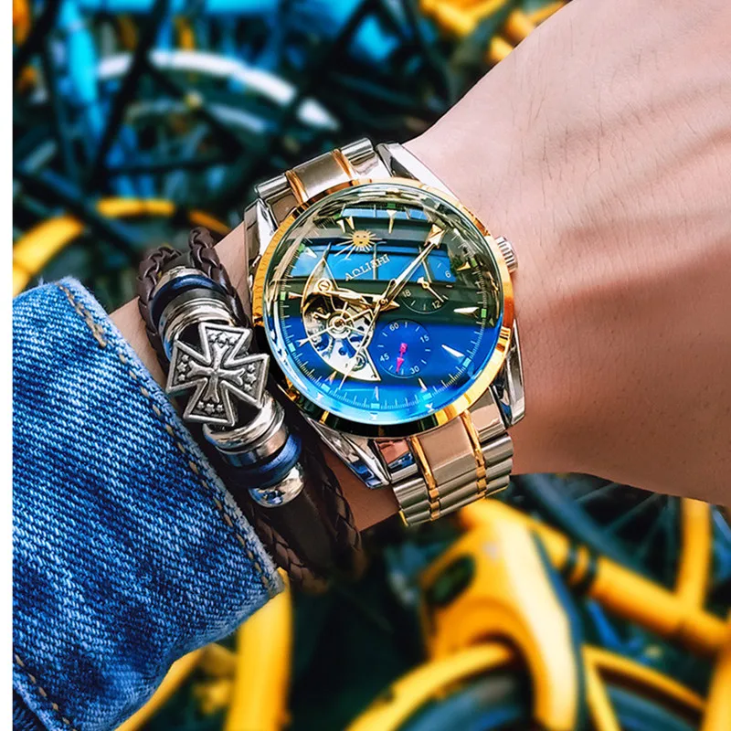 AOLISHI Relogio Masculino Men's Watches Top Brand Luxury Waterproof Automatic Watch Tourbillon Mechanical Watch Movement reloj
AOLISHI Relogio Masculino Men's Watches Top Brand Luxury Waterproof Automatic Watch Tourbillon Mechanical Watch Movement reloj