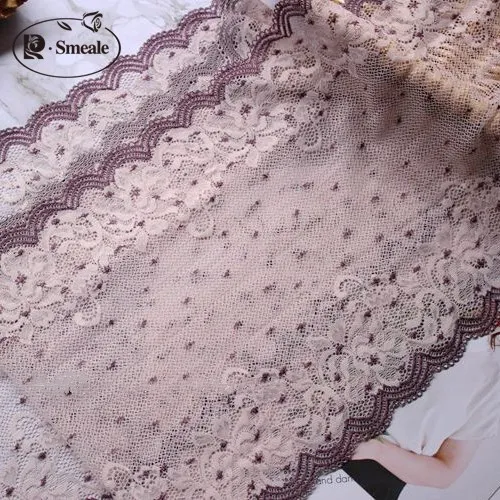 5yards/lot Width 23cm pink+purple Elastic Lace Fabric,DIY Garment Accessories,Sewing Swiss Trim Wedding Lace RS1873
5yards/lot Width 23cm pink+purple Elastic Lace Fabric,DIY Garment Accessories,Sewing Swiss Trim Wedding Lace RS1873