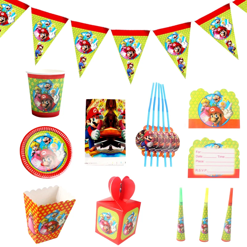 Super Mario Disposable Tableware Paper Cup Plate Napkins Mario Bros Baby Shower Balloons Kids Birthday Party Decoration Supplies
Super Mario Disposable Tableware Paper Cup Plate Napkins Mario Bros Baby Shower Balloons Kids Birthday Party Decoration Supplies