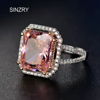 SINZRY Women's New Cute Romantic Pink CZ Ring In Plated White Gold with Top Crystal zirconia exaggerated rings for women
SINZRY Women's New Cute Romantic Pink CZ Ring In Plated White Gold with Top Crystal zirconia exaggerated rings for women