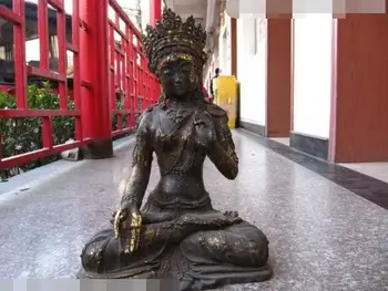 S4029 Tibet Bronze Copper Gild White TaRa Kwan-Yin Guan Yin Bodhisattva Buddha Statue
S4029 Tibet Bronze Copper Gild White TaRa Kwan-Yin Guan Yin Bodhisattva Buddha Statue