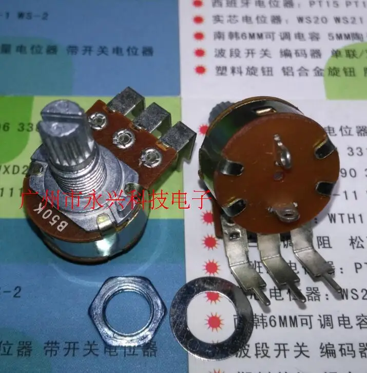 100PCS WH148 single B50K dimming control potentiometer with switch B503 3 feet foot pedicel length 15MM
100PCS WH148 single B50K dimming control potentiometer with switch B503 3 feet foot pedicel length 15MM