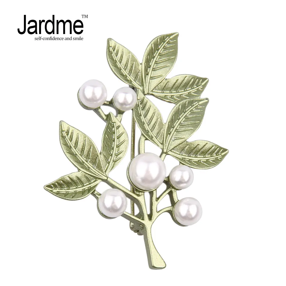 Jardme Vintage Green Tree Plant Brooches for Women 4/styles Hijab Pin Badges Corsage Collar Party Gift Apparel Accessories | Украшения и