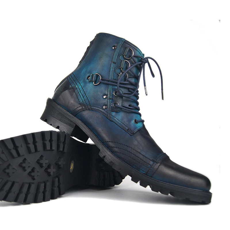 genuine leather Manual Boots Leather Shoes ankle Chelsea Boots Shoes Driving Shoe Punk heel shoes cowboy boots mens size46
genuine leather Manual Boots Leather Shoes ankle Chelsea Boots Shoes Driving Shoe Punk heel shoes cowboy boots mens size46