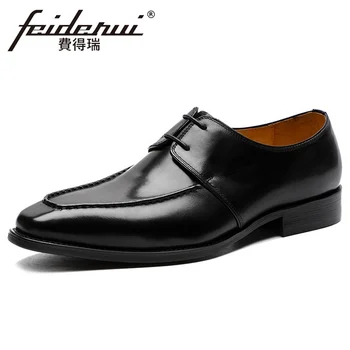 Vintage Genuine Leather Men's Derby Oxfords Formal Dress Pointed Toe Lace Man Flats Retro Male Business Office Shoes ASD142
Vintage Genuine Leather Men's Derby Oxfords Formal Dress Pointed Toe Lace Man Flats Retro Male Business Office Shoes ASD142