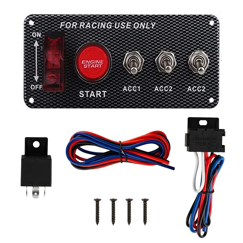 Racing Engine Start Button Ignition Switch Panel Led Car Modification Switch Panel
Racing Engine Start Button Ignition Switch Panel Led Car Modification Switch Panel