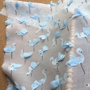 Fairy 3D fire flamingo quality chiffon clothing fabric width 1.3 meters dress half skirt shawl home accessories lace fabric
Fairy 3D fire flamingo quality chiffon clothing fabric width 1.3 meters dress half skirt shawl home accessories lace fabric