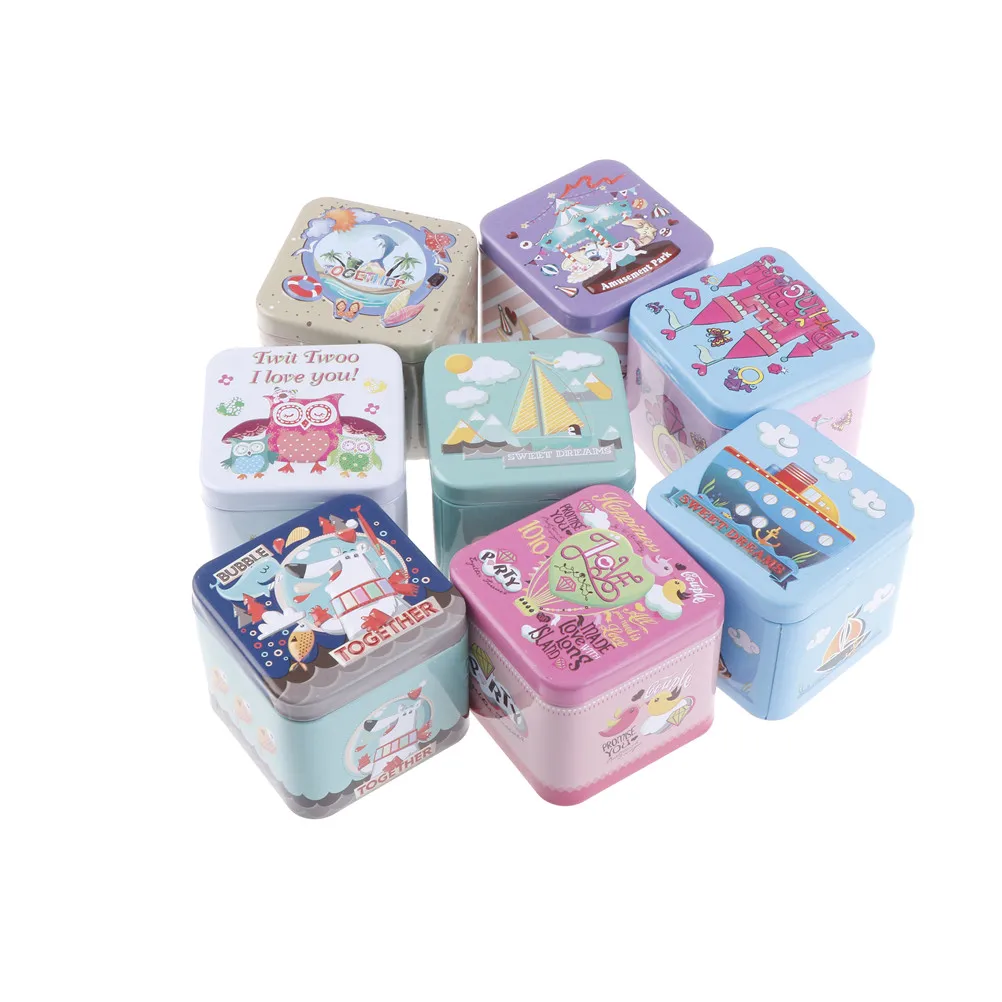 Square Exquisite Cartoon Tin Box Biscuit /Tea leaf Sundries Container Case Metal Customizable Child Gift Box 72*72*65mm
Square Exquisite Cartoon Tin Box Biscuit /Tea leaf Sundries Container Case Metal Customizable Child Gift Box 72*72*65mm