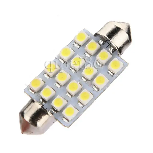12V White Car Festoon Interior 16 LED 3528 1210 SMD Dome Light Reading Lamp C5W Bulb 6423 6451 6461 31/36/39/41mm
12V White Car Festoon Interior 16 LED 3528 1210 SMD Dome Light Reading Lamp C5W Bulb 6423 6451 6461 31/36/39/41mm