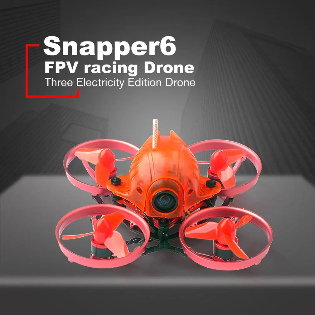 Happymodel Snapper6 65mm Micro 1S Brushless FPV Racing RC Drone w/ F3 OSD BLHeli_S 5A ESC BNF Compatible Frsky Receiver Version
Happymodel Snapper6 65mm Micro 1S Brushless FPV Racing RC Drone w/ F3 OSD BLHeli_S 5A ESC BNF Compatible Frsky Receiver Version