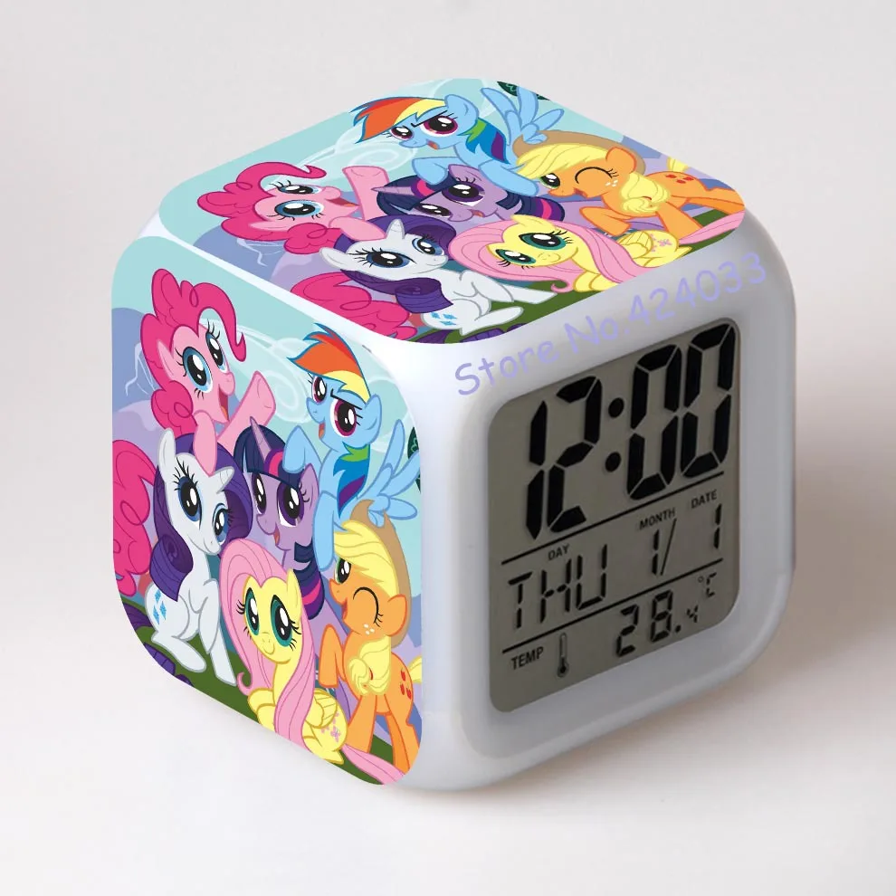 Pony Print Pattern Alarm clock Conan LED Clock figures toys & hobbies dolls nightlight supermario Colorful Glowing light toy
Pony Print Pattern Alarm clock Conan LED Clock figures toys & hobbies dolls nightlight supermario Colorful Glowing light toy