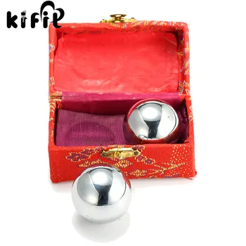 KIFIT Practical 2 Chinese Baoding Balls Fitness Handball Health Exercise Stress Relaxation Therapy Chrome Hand Massage Ball 38mm
KIFIT Practical 2 Chinese Baoding Balls Fitness Handball Health Exercise Stress Relaxation Therapy Chrome Hand Massage Ball 38mm