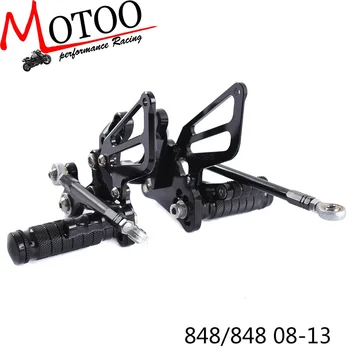 CNC Aluminum Adjustable Motorcycle Rearsets Rear Set Foot Pegs Pedal Footrest For DUCATI 848 848 EV0 2008 - 2013
CNC Aluminum Adjustable Motorcycle Rearsets Rear Set Foot Pegs Pedal Footrest For DUCATI 848 848 EV0 2008 - 2013